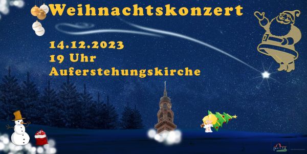 Plakat Weihnachtskonzert 2023