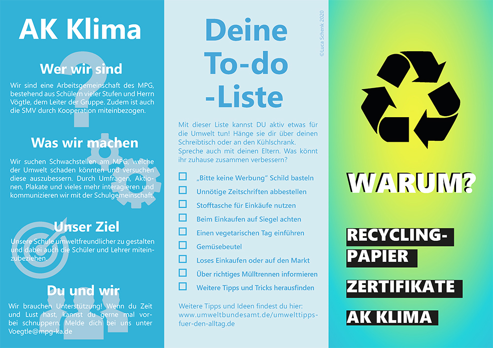 Flyer Recyclingpapier AK Umwelt 2020 web2